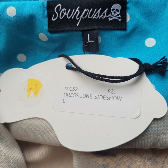 Sourpuss Sideshow June Dress, BNWT, Size L - Picture 8 of 9